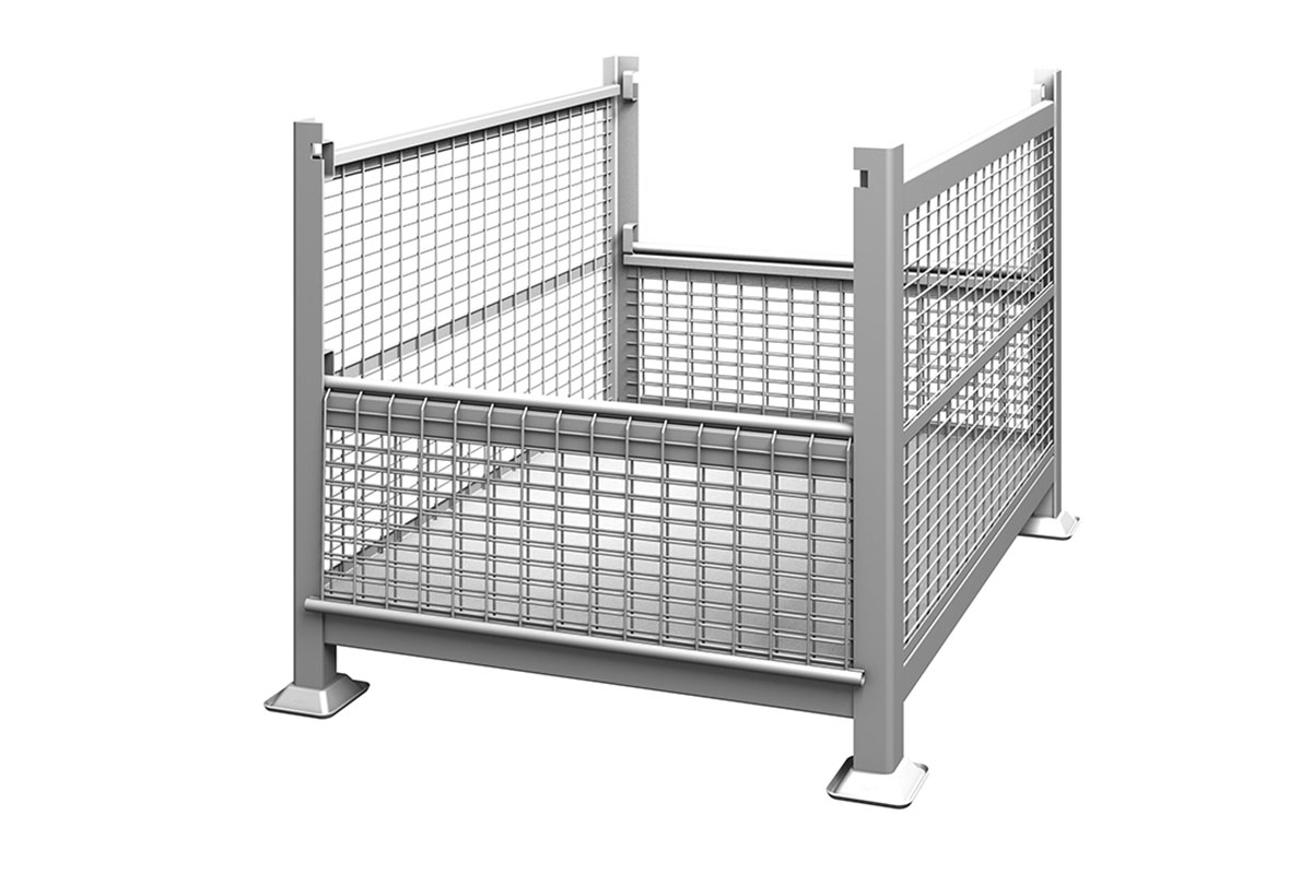 Rigid Wire Container Dual Drop Gate 2