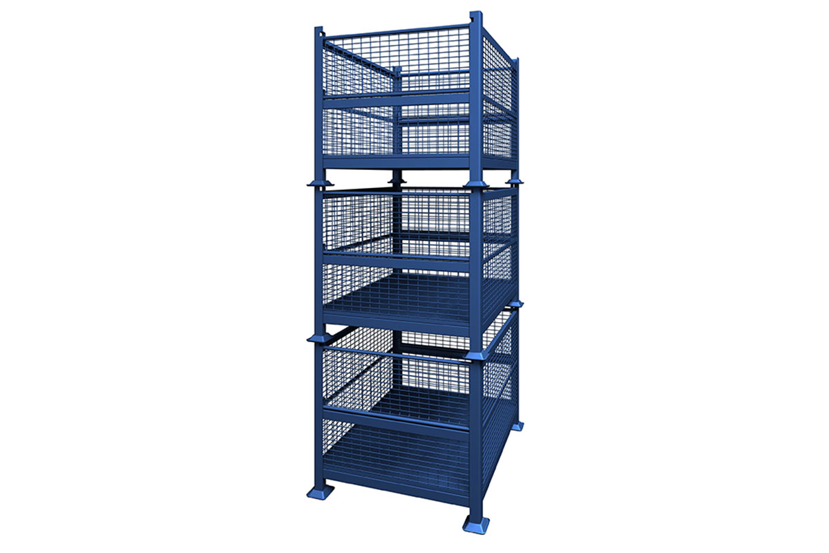 Rigid Wire Container Dual Drop Gate 3