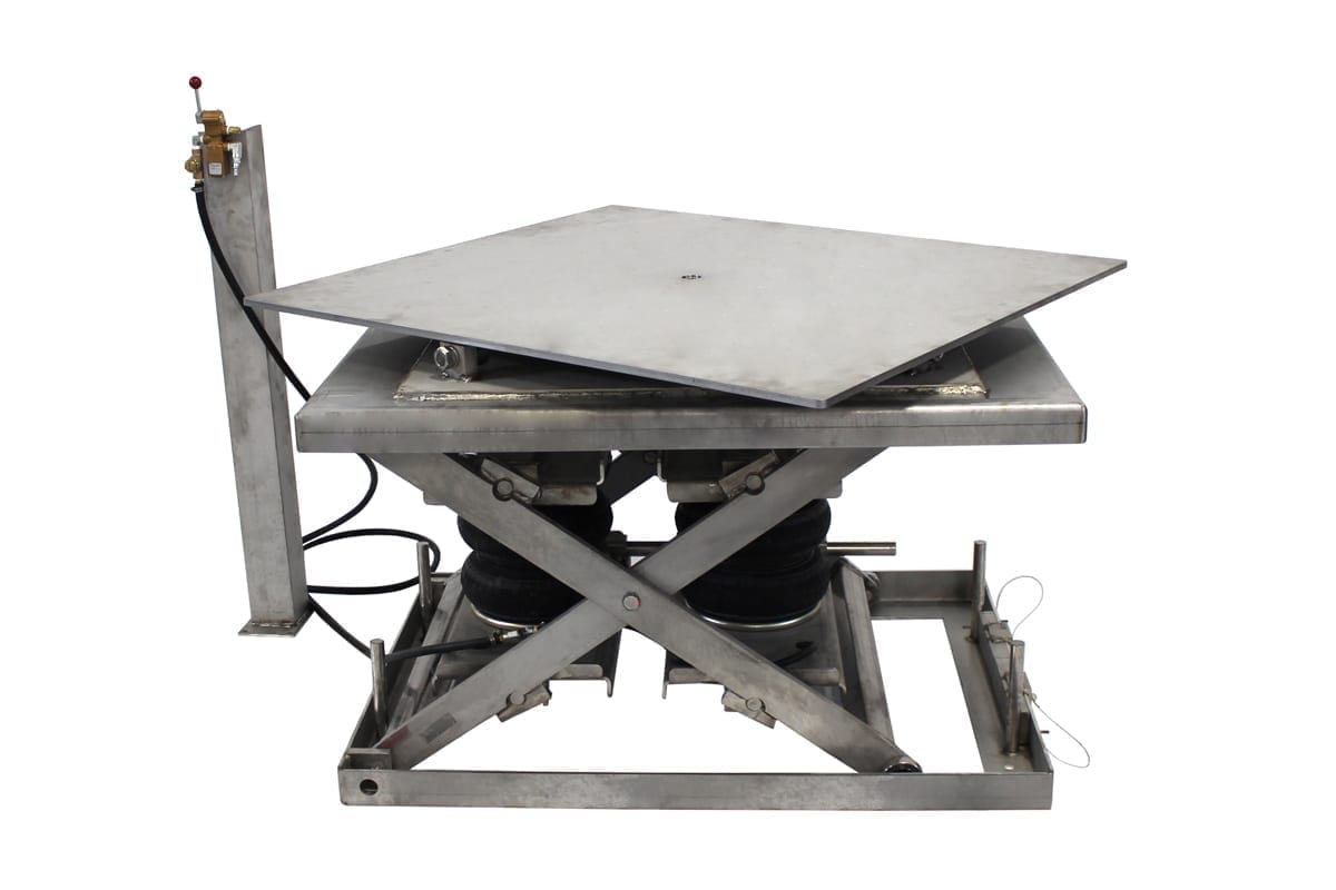 Stainless Pneumatic Swivel Lift Table 1